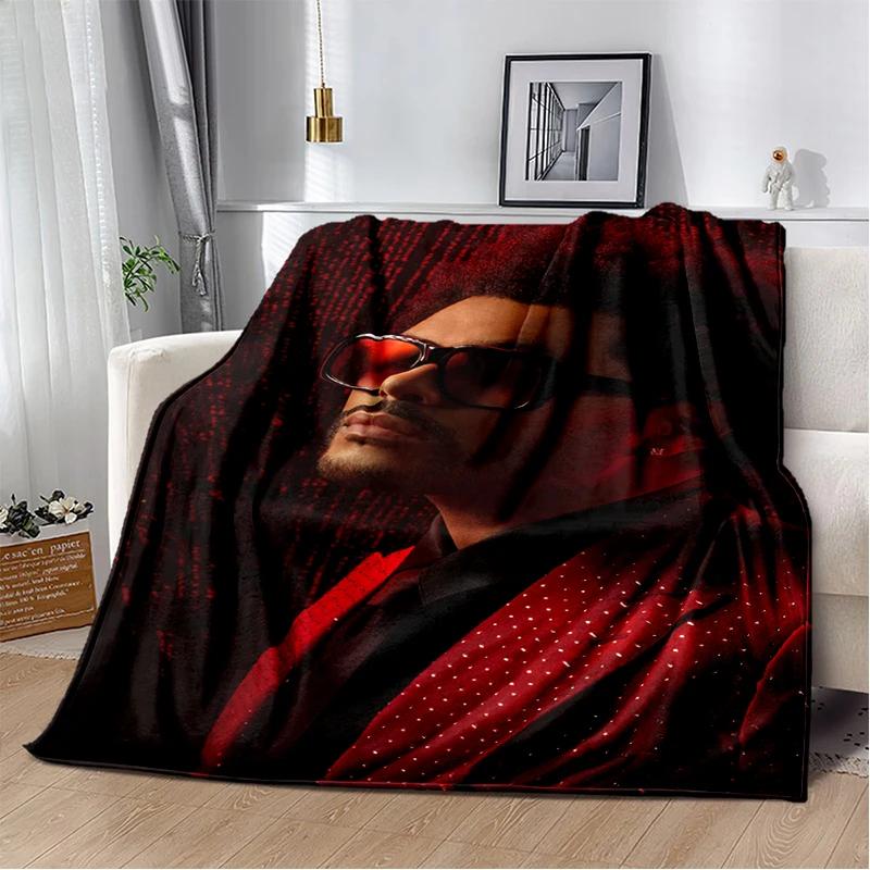 3D THE WEEKND,XO Alternative R&B Abel Tesfaye Flannel Blanket,Soft Throw Blanket for Home Bedroom Bed Sofa Travel Cover Kid Gift