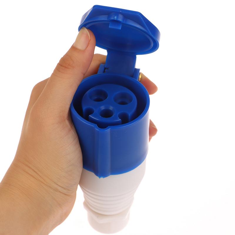 1 szt. Gniazdo przyłączeniowe do kempingu 3-pinowe 240V 16A Wtyczka przyłączeniowa do kampera kampera samochodu Adapter wtyczki głównej Adapter do przyłącza kempingowego