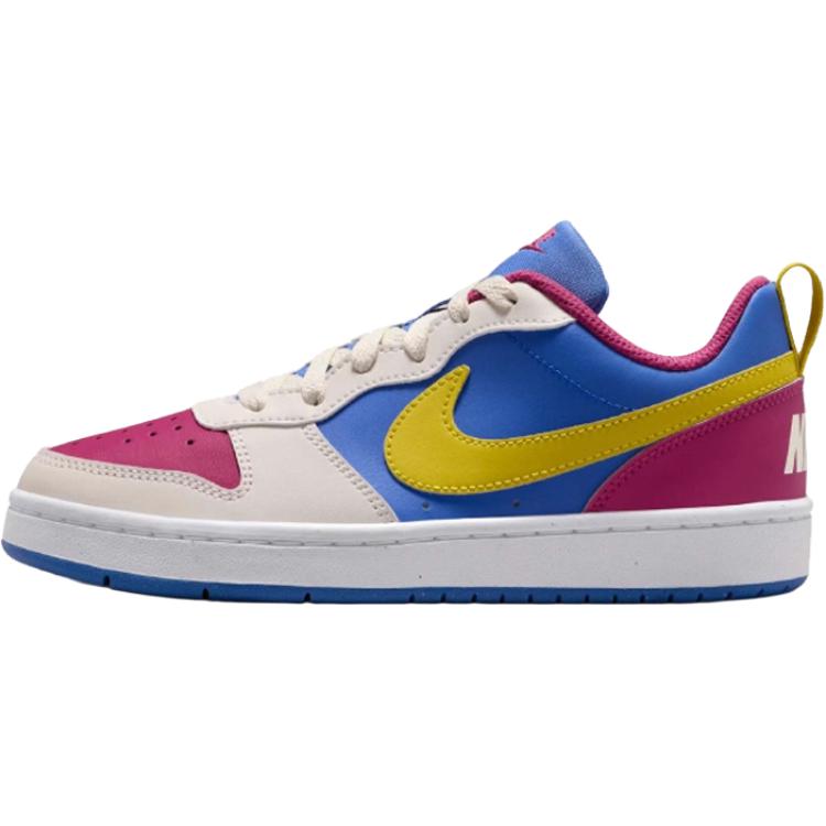 Nike Court Borough Low Recraft GS Sweet Beet Comet Blue Citron Kids Sneakers Multi-Color Soft-Pearl Bright-Citron IM2181-633