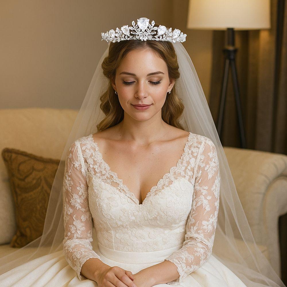 Shining Wedding Hair Crown Luxury Girls Princess Crown Dress Up Crystal Tiara  Celebration