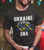 Ukraine T-shirt Trident Flag Ukraine It's In My DNA Ukrainian Patriotic T Shirt