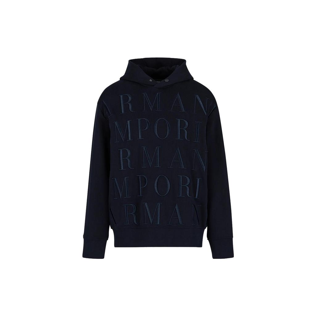 Emporio Armani Logo-embroidered Cotton Hoodie 6R1MCR-1JWPZ-0920
