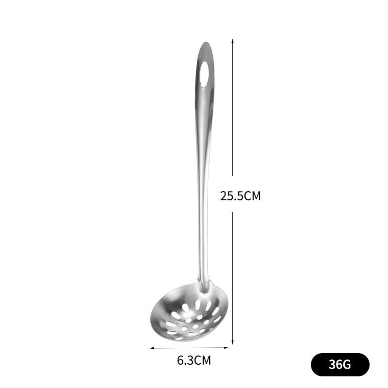 Stainless Steel Long-Handle Soup and Hot Pot Ladle Colander