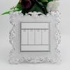 European Style Home Switch Square Frame 3D Sticker Living Room Decoration Decal