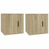 816647 vidaXL Wall-Mounted TV Cabinets 2 Pcs Sonoma Oak 40x34.5x40 Cm