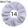 6pc/lot Scrunchies Velvet Scrunchies Hair Accessories For Women Elastic Bands Elegant Ponytail Solid Colors White Black Coffee