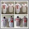 Maglietta da Baseball Ricamata per Fan Cincinnati Reds Unisex Miscela di Cotone Premium Abbigliamento per il Giorno della Partita Sportiva