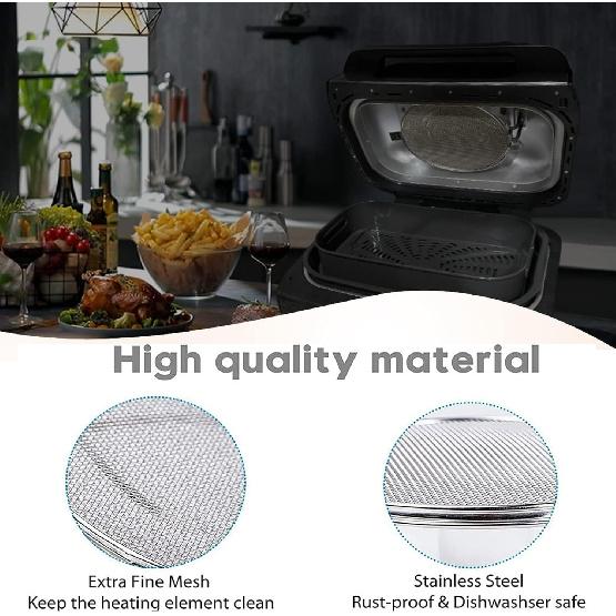 Replacement Splatter Shield for Ninja Foodi FG551 Air Fryer Reusable 6-in-1 Indoor Grill Splash Guard Accessories