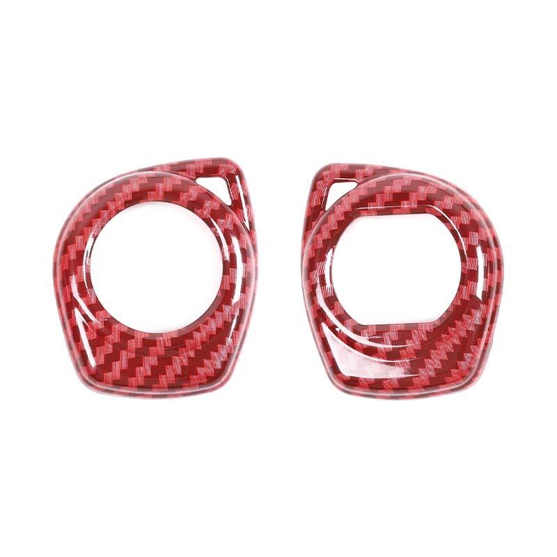 

ABS автомобильный ключ защитный чехол декоративные наклейки для Suzuki Jimny 2019 Up аксессуары для интерьера углеродное волокно напечатано красный черный