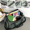 Multi-carry Sports Bag Travel with Independent Shoe Compartment Zipper Closure Large Solid Color Gym Capacity Waterproof Fitness Handbag for Men Women