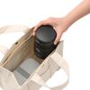LOGOS ThermoWall Vacuum Insulated Bottle Black 81286171 Camping Mug Bottle Slim Design Lightweight Keeps Drinks Cold and Hot Direct Drinking One-Touch