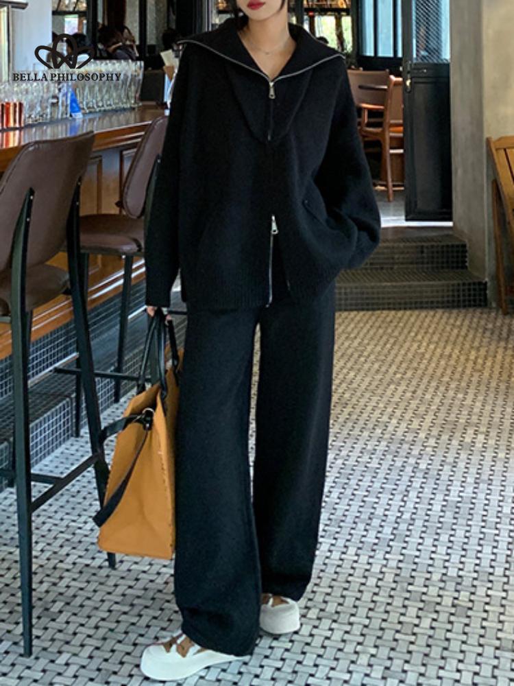 Модный осенне-зимний новый женский простой трикотаж — фото 2