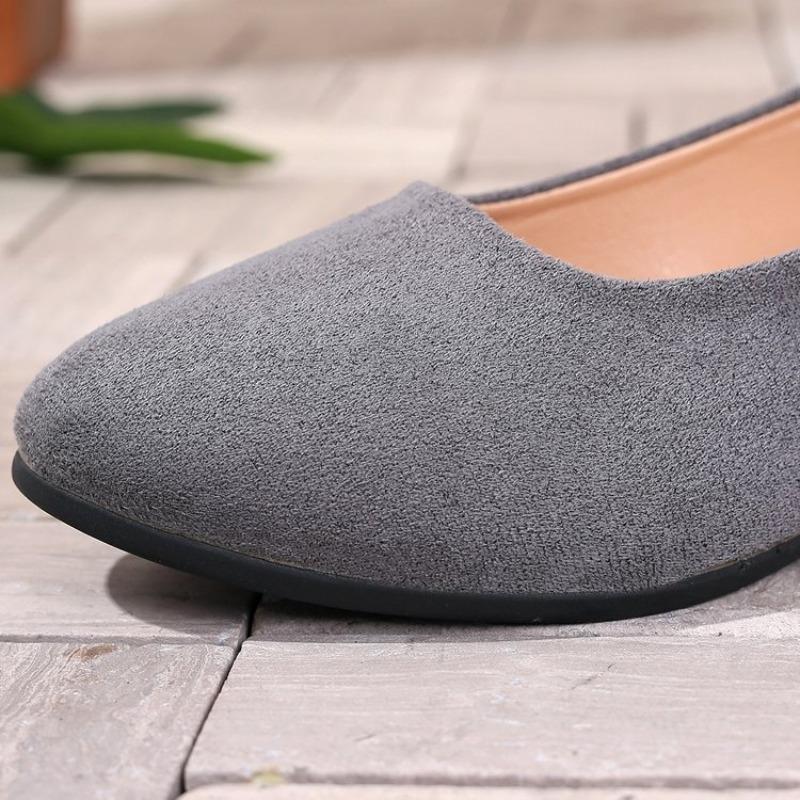 Mocassini con Zeppa in Raso Taglie Forti da Donna Stile Hong Kong Retrò Primaverile