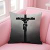JJesus Christ Cushion Cover Pillow Case Soft Friendly Fabric  Concealed Zipper