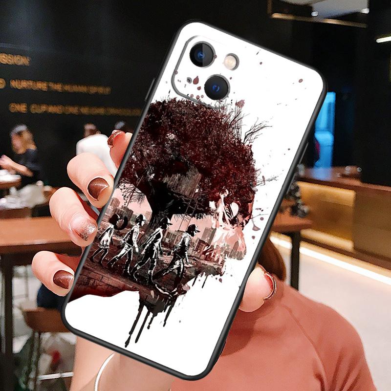 The Walking Dead Phone Case For iPhone 16 Pro Max 14 13 12 11 15 Pro Max Plus 12 13 Mini XR 16e Funda Cover