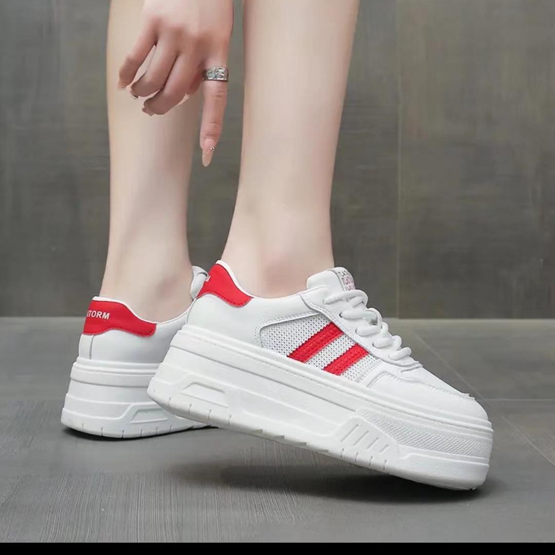 

Женские белые сетчатые кроссовки для скейтбординга 2025 года: Кроссовки в корейском стиле весна/лето Size 39