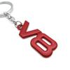 3D Metalen V8 Logo Stijl Auto Sleutelhanger Sleutelring Sleutelketting Ringhouder voor Ford Jeep Dodge Toyota 4Runner LAND CRUISER Chevrolet