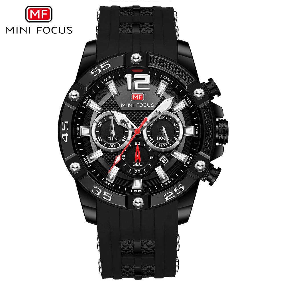 MINI FOCUS 0349G Multifunctional Waterproof Quartz Sport Watch for Men