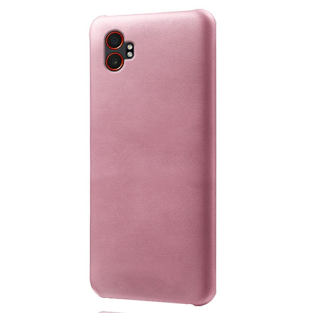 For Samsung Galaxy XCover7 Pro Case Calf Texture PU Leather Hard PC Protective Phone Cover