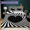 Love Pattern Bedding uilt Set uilt Cover Pillowcase Home Decoration Birthday Gift (1 * duvet cover + 2 * pillowcase  without core)14