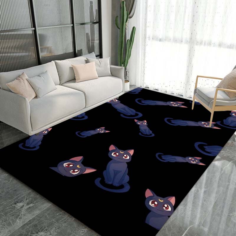 Schöne Kriegerin Sailor Moon 3D Teppich, Geeignet für Wohnzimmer, Schlafzimmer und andere Heimdekoration, Rutschfeste Fußmatte und Geschenkwahl.