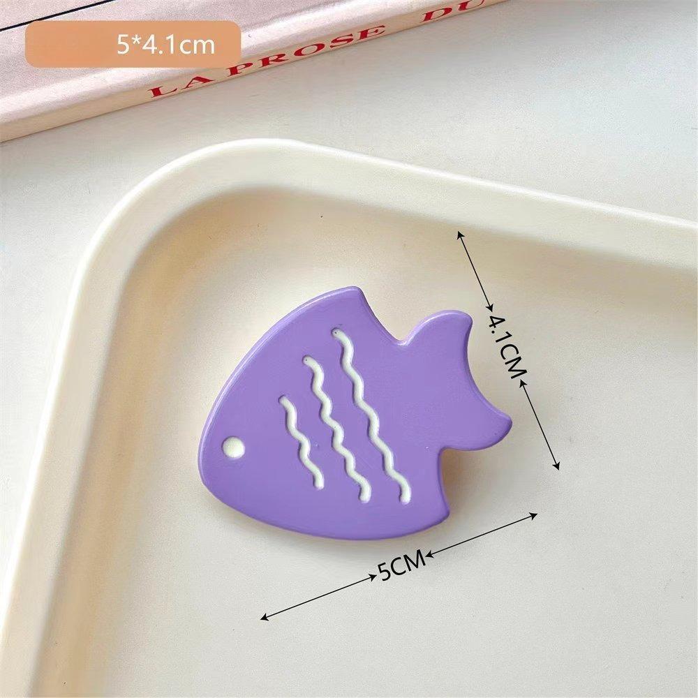 Sweet Cute Candy Color Fish Hair Side Clips Female Broken Hair Duckbill Clip Children Do Not Hurt The Side Forehead Bangs Clip
