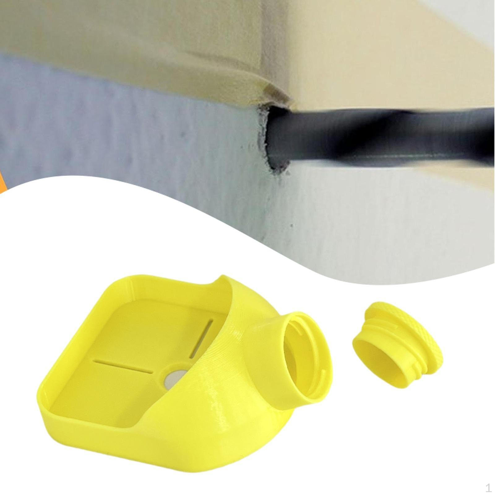 

8.4 X 10.2 См Пылесборник для сверления отверстий для DIY, поделок, строительства, многоцелевой, легкий, жёлтый