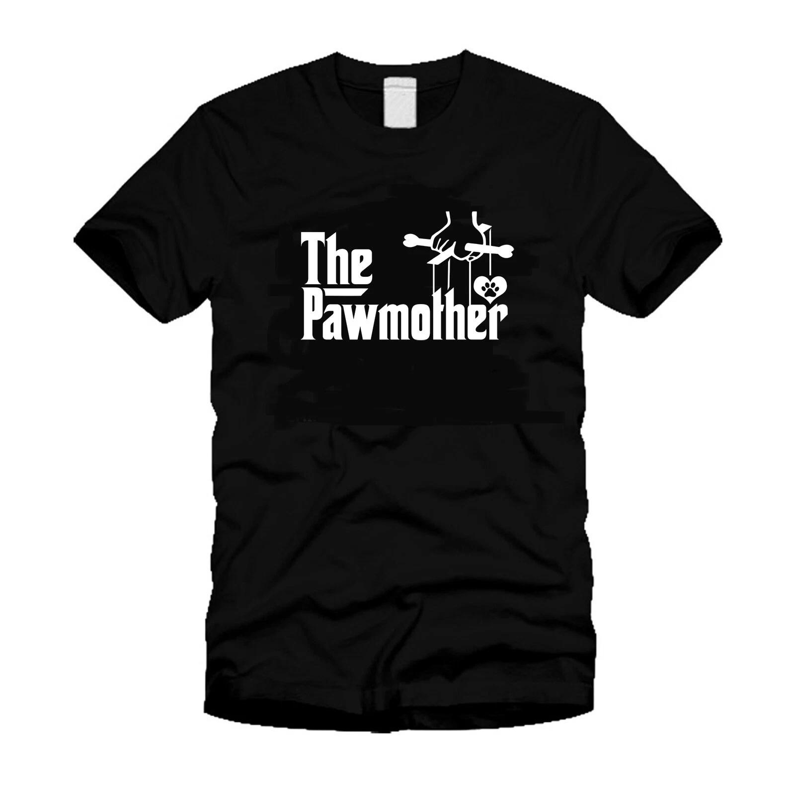 

The Paw Mother Funny Dog Lovers Parody Cool Black Unisex T-Shirt L