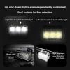 Bicycle Front And Rear Led Light With Waterproof Material For Night Riding Safety