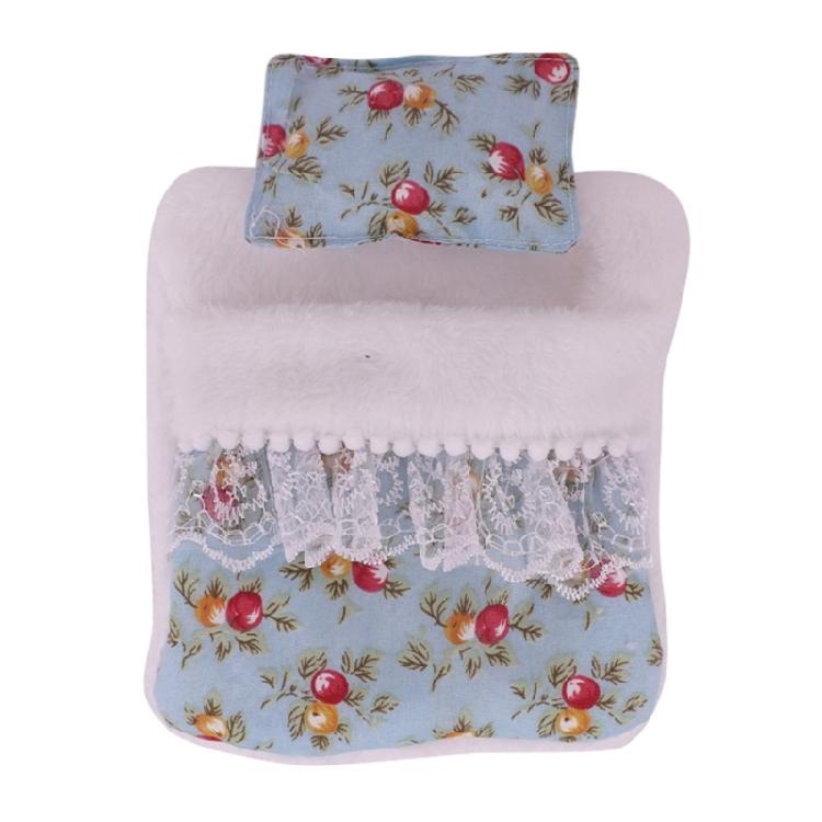 Beliebtes Puppenbett Zubehör mit abnehmbarem Kissen und weichem Schlafsack für 1-2 Generation Plüschfiguren Puppen Dekorationen
