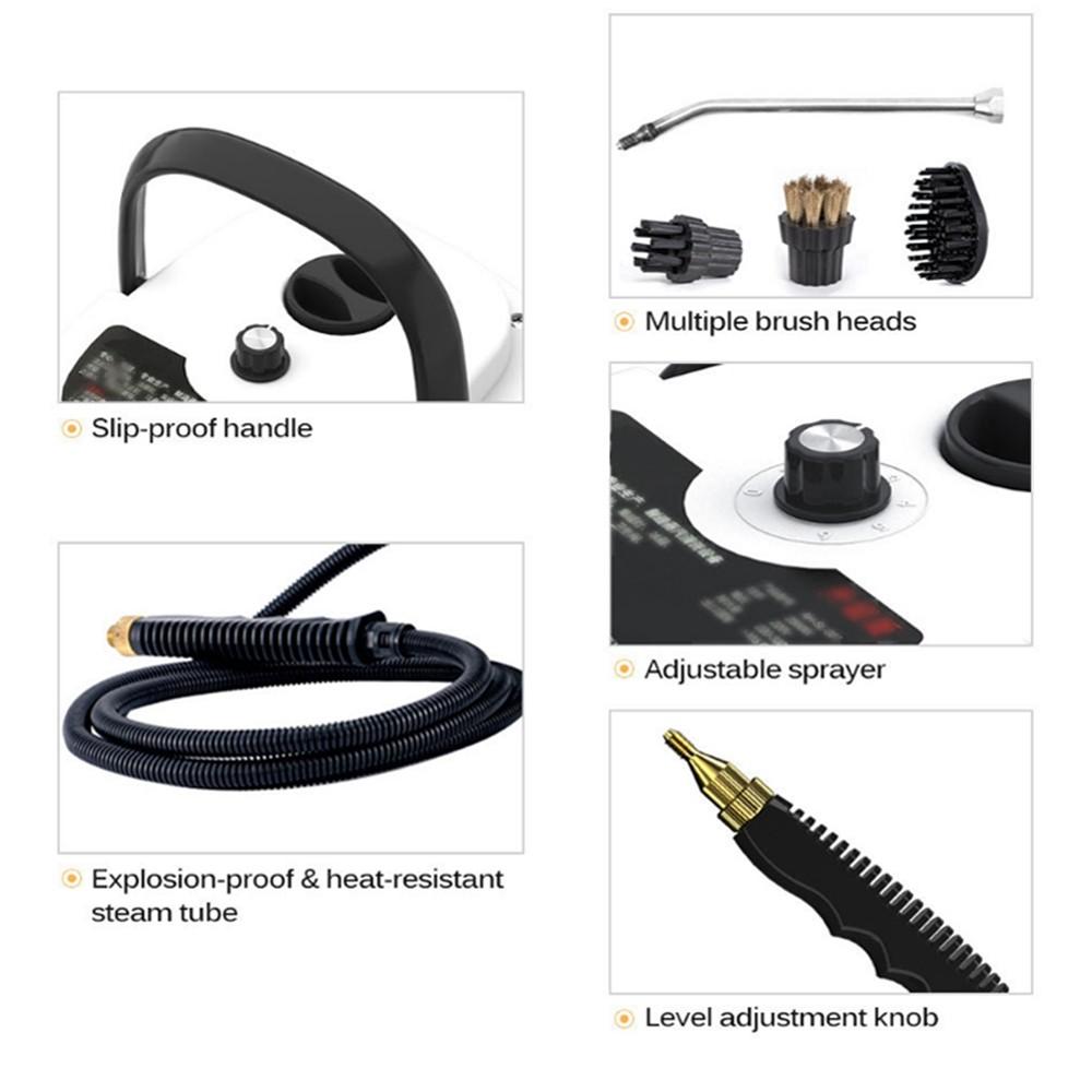 2500W Steam Cleaning Device Household Multifunctional Steam Cleaner High Temperature Sterilization Air Conditioning Range Hood
