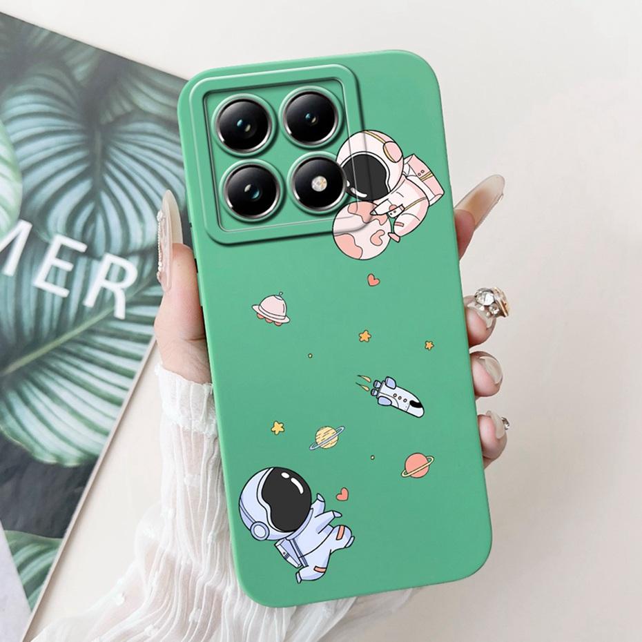 Cartoon Case For Xiaomi 14T Pro / 14T 5G Lens Protective Jelly Soft Silicone Cover For Xiaomi Mi14T 14TPro Phone Cases