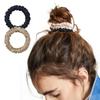 LILYSILK Silk Scrunchie Hair for Kids and Brand Name 6A Cute Hair Gentle On Midi Day Navy Blue Taupe Ties, Small, Adults, 100% Silk, Non-Staining,