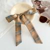 Long silk scarf new niche fashion versatile plaid leopard print neck scarf headscarf headband hair tie decorative belt