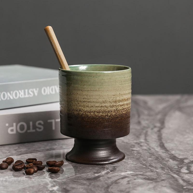 

Ретро Керамическая Чашка Граффити Печная Керамика Грубая Керамика Кофейная Чашка Чашка для Завтрака Креативная Чашка для Послеобеденного Чая Винтажная Чашка 200ml