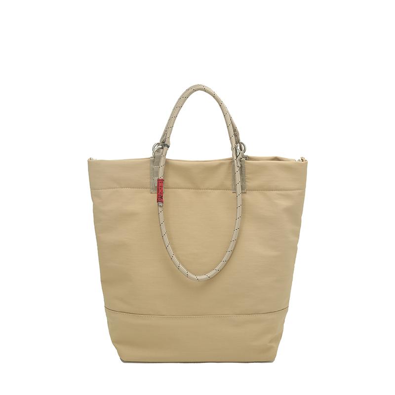 Fashion Solid Color Nylon Versatile Tote Bags Work Purse Stylish Simple Top-Handle Bags Large Elegant Casual Youth Shoulder Bag