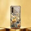 Butterfly Flower Electroplated Glass Phone Case Suitable for Samsung Galaxy S26 S25 S24 S23 S22 S20 FE/Ultra/Plus Anti Drop