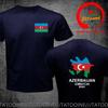 Lustiges Design Aserbaidschan Flagge Karte Shirt Unisex Mode Trendig Freizeitkleidung Stilvolle Oberteile T-Shirt Freizeit-T-Shirt Unisexs T-Shirt