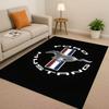 New Mustang Racing Car Logo Moto Living Room Non-Slip Area Rug Carpet for Bedroom Playroom Sofa,Easy Clean Home Decor Doormat