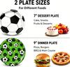 Football Party Kit 80 Pieces for 20 Guests: Sturdy Disposable Plates Cups Napkins for Birthdays Sports Celebrations Game Day Gatherings