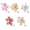 1Pcs 24CM Artificial Flowers Christmas Decoration Xmas Tree Pendant Ornament for Home Room Decor New Year 2026 Gift Accessories