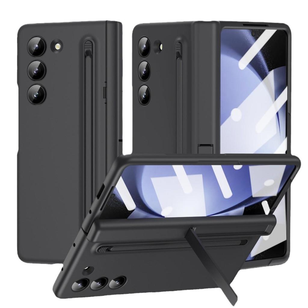 Samsung Z Fold8 Ultra Telefoonhoesje met Pennenhouder & Schermbeschermer voor Fold7/6, Stylus Stand.