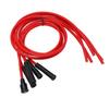 Spark Plug Ignition Wire Set Red High Performance Silicone 1m Car Ignition Wire for 4 Cylinder Automobile 8mm