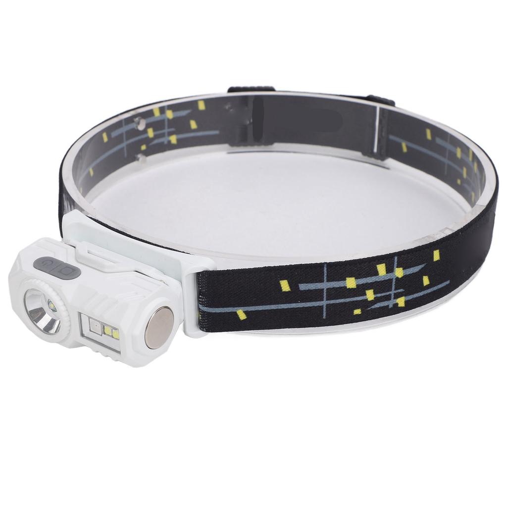 Bright LED Rechargeable Headlight USB Charging Sensing Hiking Head Lamp for Outdoor