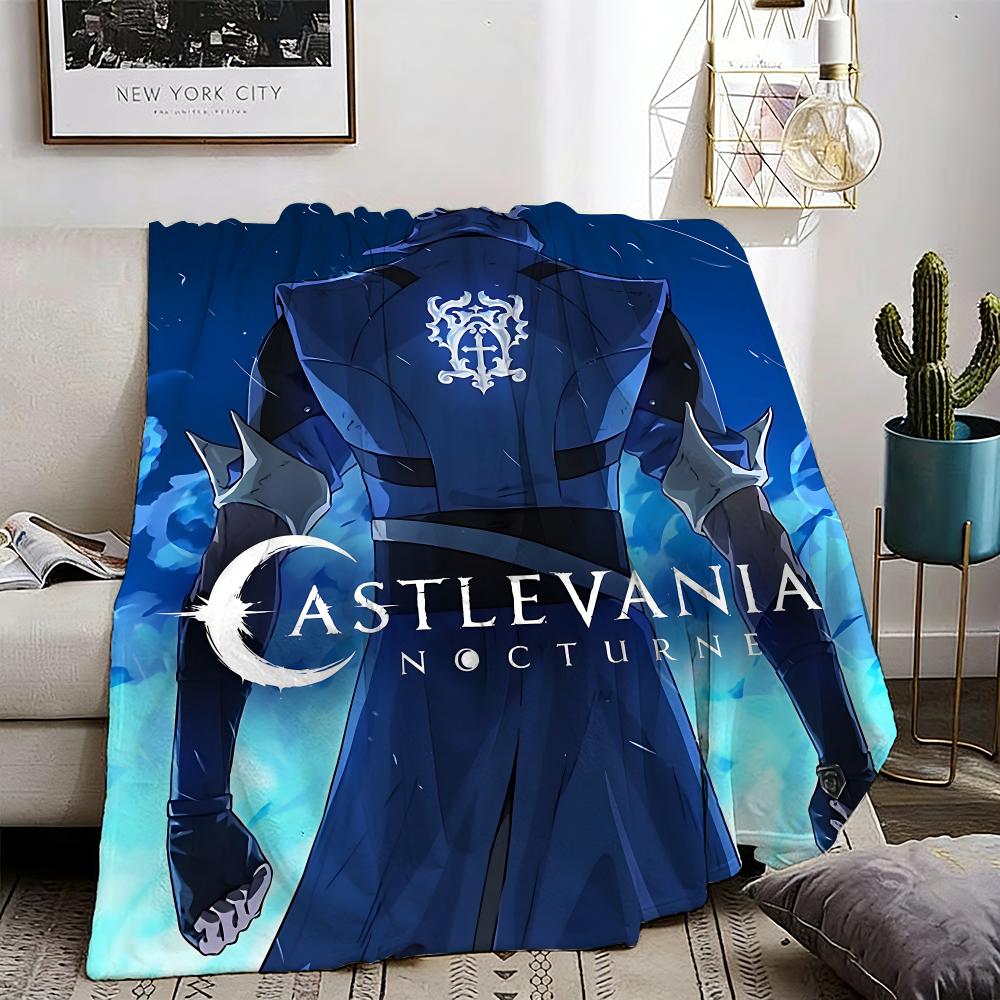 Game Castlevania Throw Lightweight 240g Flannel Blanket Soft Skin-friendly for Summer Cooling 75X95CM