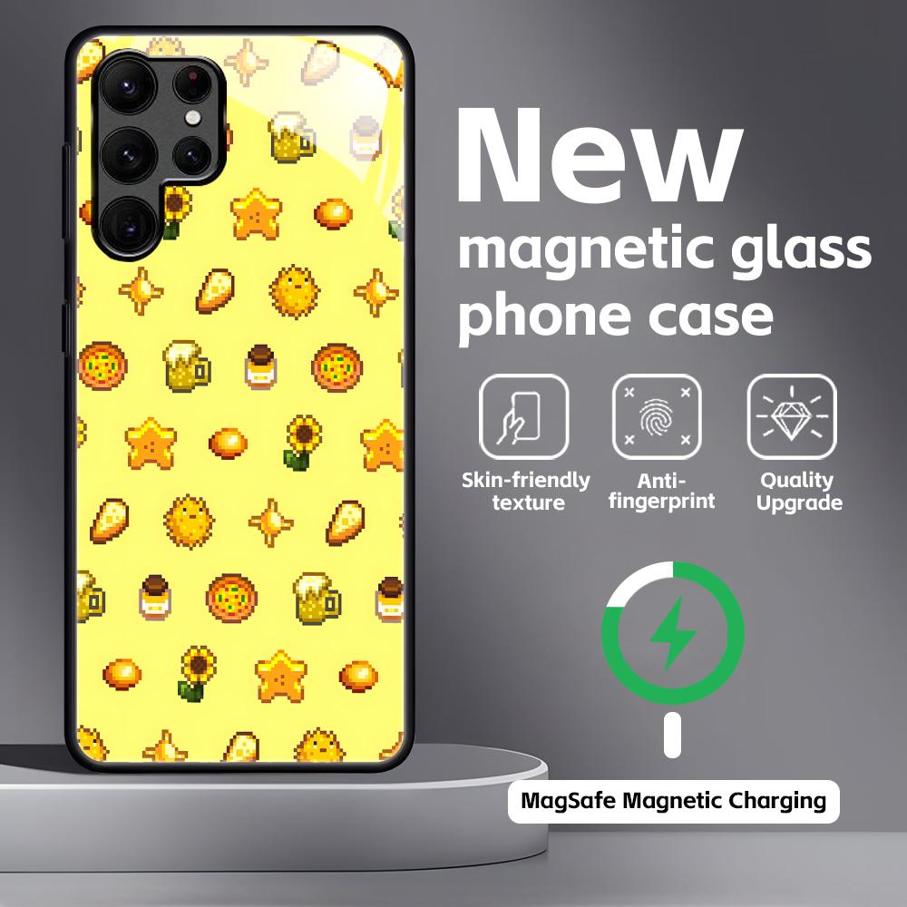 Classic game Stardew Valley Phone Case For Samsung S26 S25 S24 S23 S22 S21 Plus Ultra Note20 Glass Magnetic Case