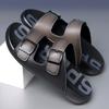 Pure Handmade Fashionable Outdoor Breathable Anti Slip Slippers High-quality Men Cowhide Lightweight Water Wading Casual Sandals
