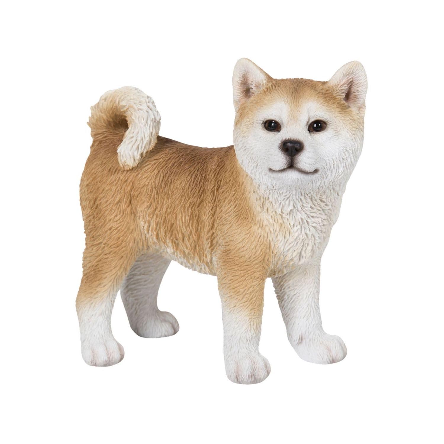 

Убия Акита Собака Стоит Лицом Вправо (Маленький) 13.2 x 6.5 x 13см Кукла Фигурка Украшение Животное Садовое Украшение Собака H19009