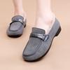 Winter Women's Thick Casual Warm Mom Shoes with Flat Bottom Anti Slip Simple Comfortable Versatile Daily Cotton Shoes