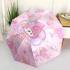 1pc Kuruomi Umbrella Portable Folding Umbrella Iron Frame Hole Bone Structure Outdoor Home Umbrella